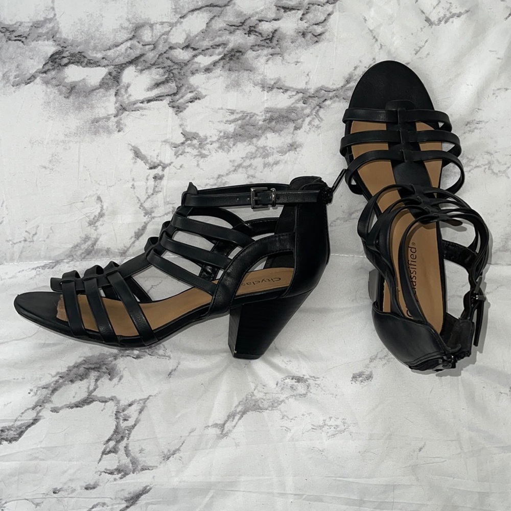 Black Heeled Sandals